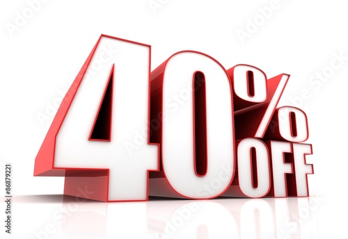 forty percent off sale