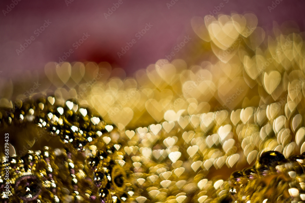 Blurred Pink and Gold