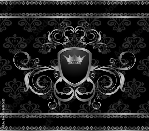 luxury vintage aluminum frame template