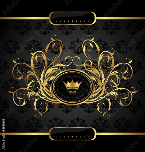 gold vintage for design packing