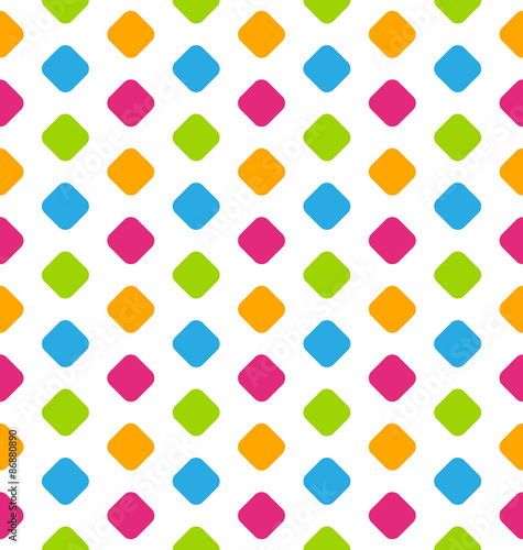 Seamless Geometric Pattern, Colorful Kid Pattern