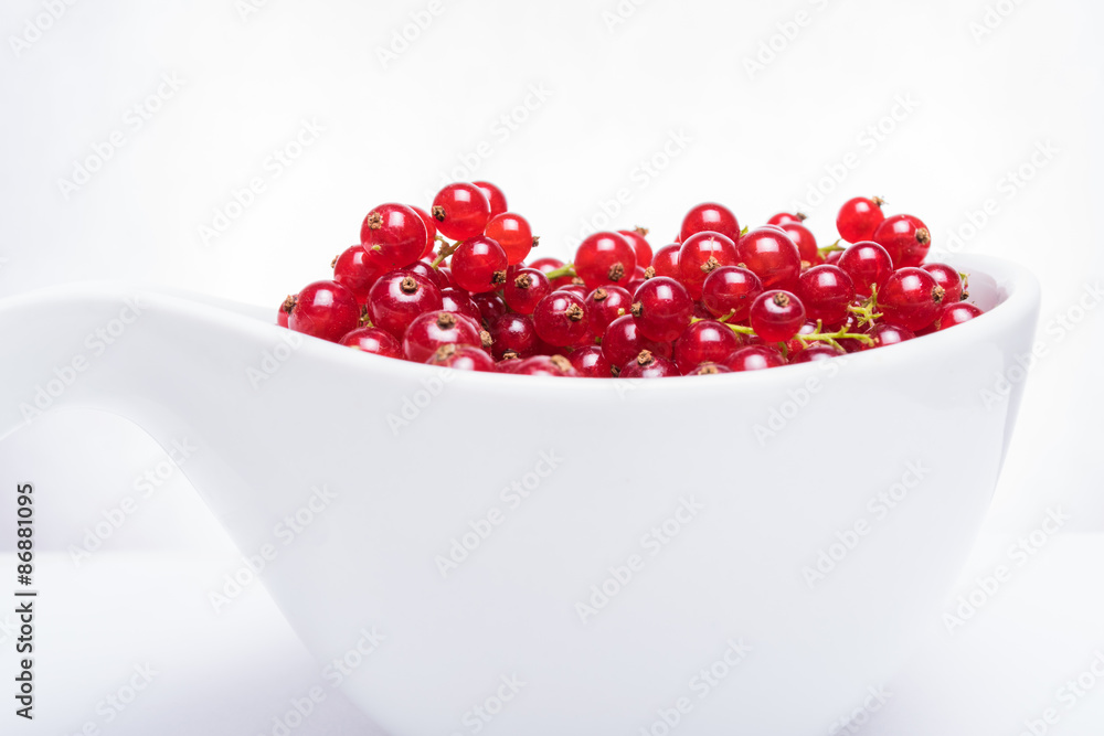 Bowl of fresh red currant Bowl of fresh red currant