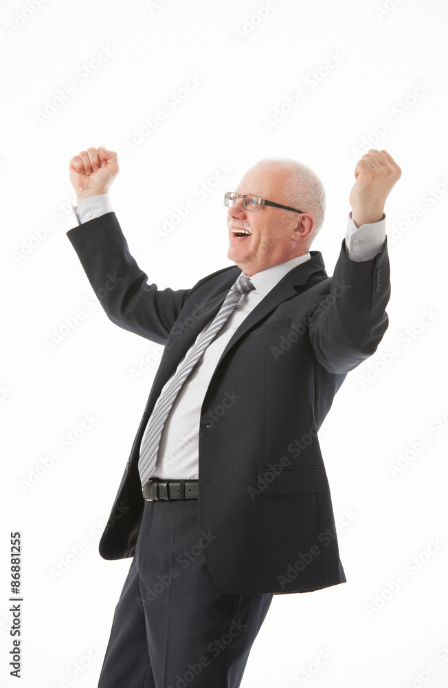 Portrait of a delighted mature businessman Portrait of a delighted mature businessman