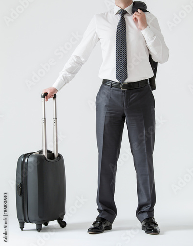 Wallpaper Mural Unrecognizable businessman with a suitcase Torontodigital.ca