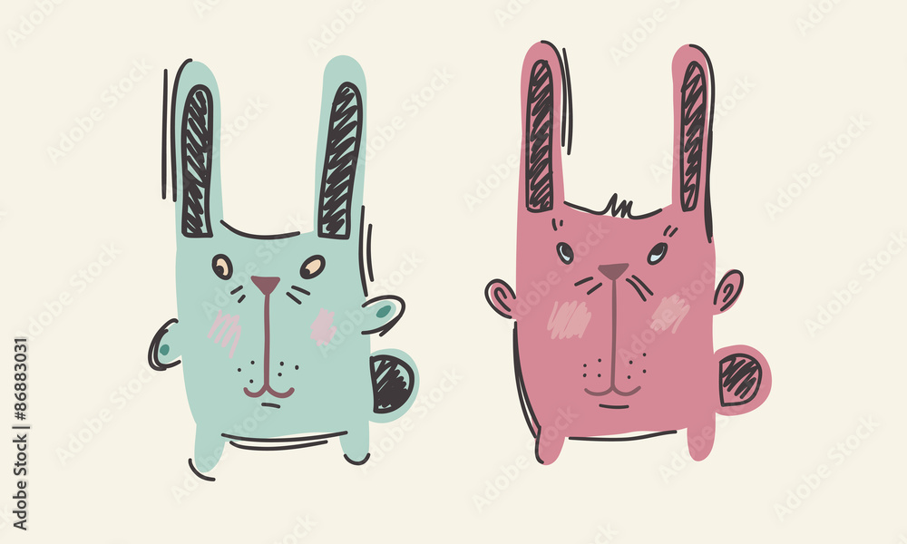 Fototapeta premium rabbits