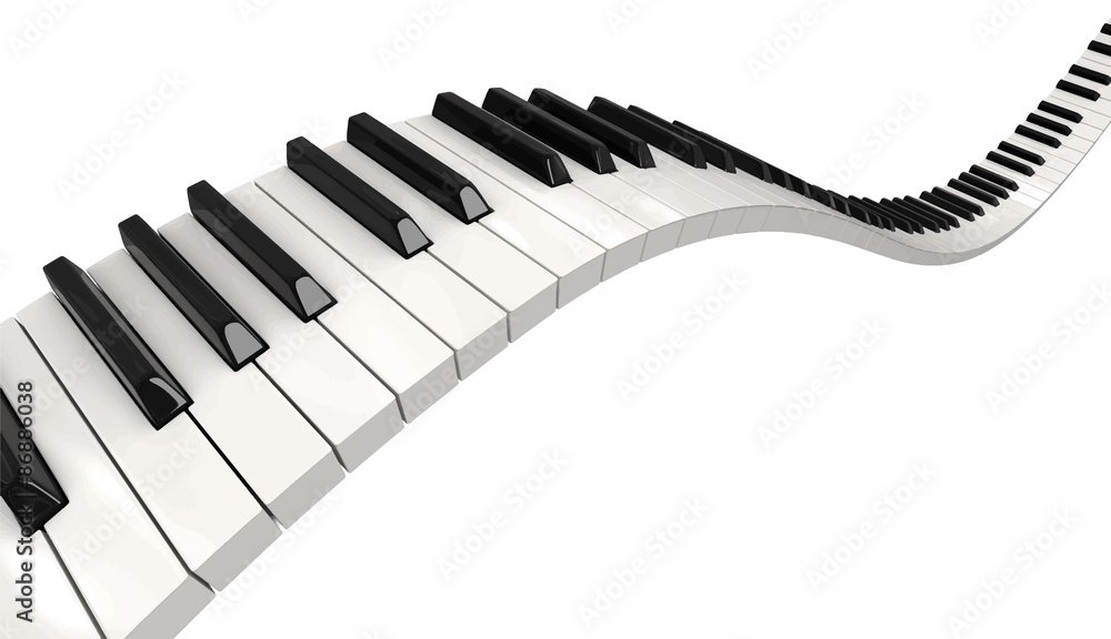 Naklejka premium Piano keys
