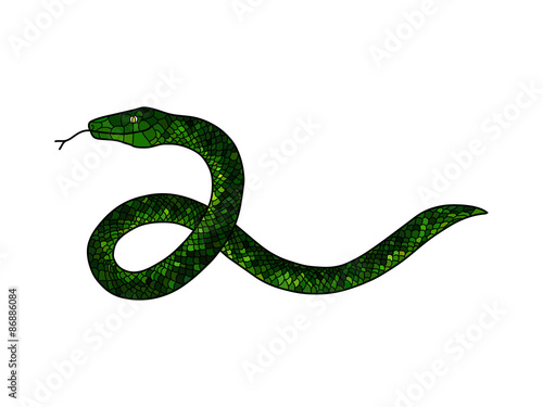 green doodle snake
