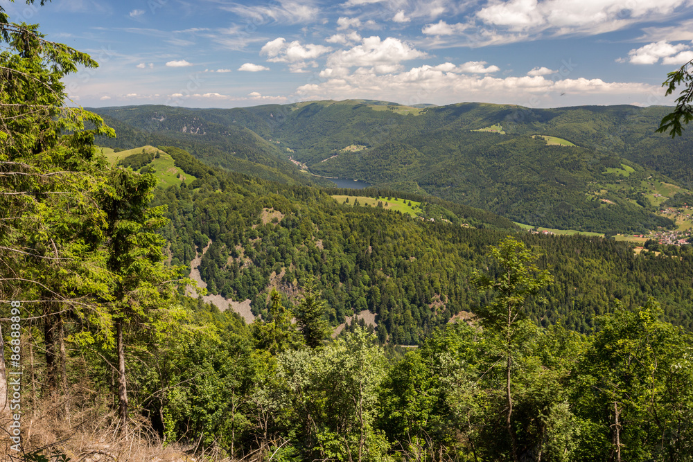 Fototapeta premium Vue sur les sommets des Vosges