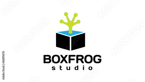 Box Frog Logo template
