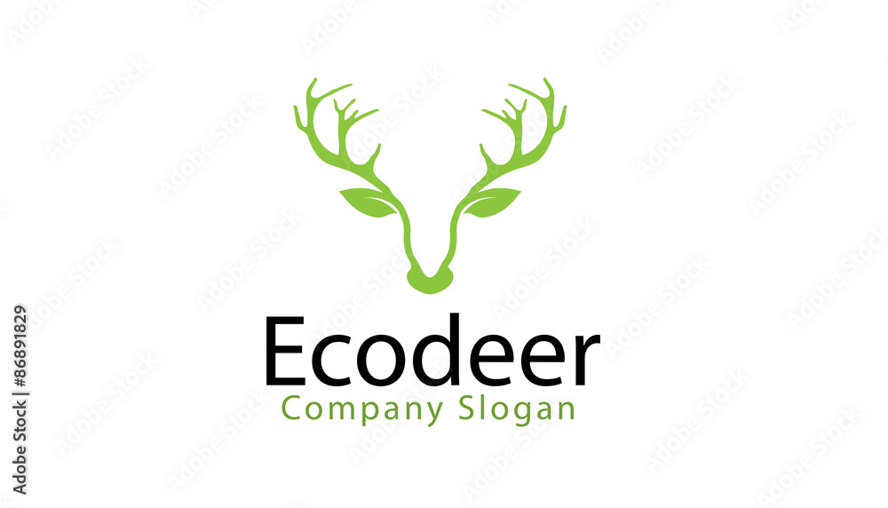 ecodeer logo template