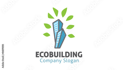 Eco Building Logo template