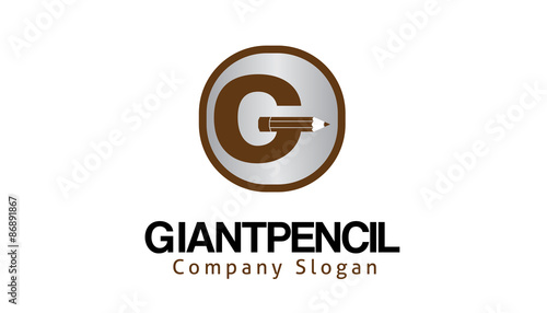 Giant Pencil Logo template