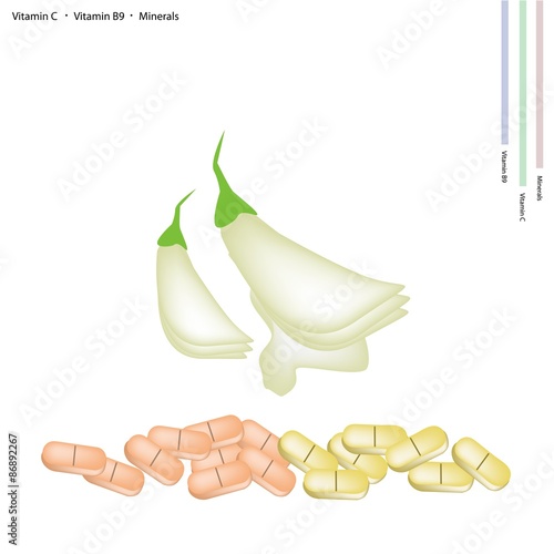 White Sesban Agasta with Vitamin C and B9