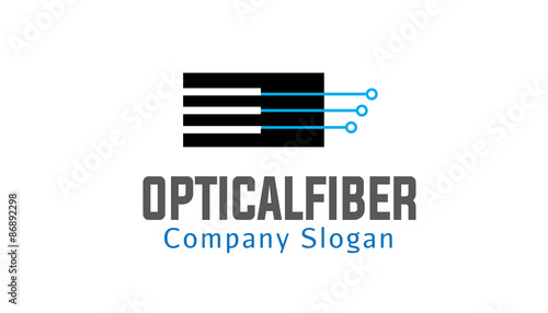  Optical Fiber Logo template