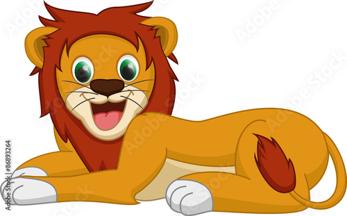 cute lioon cartoon