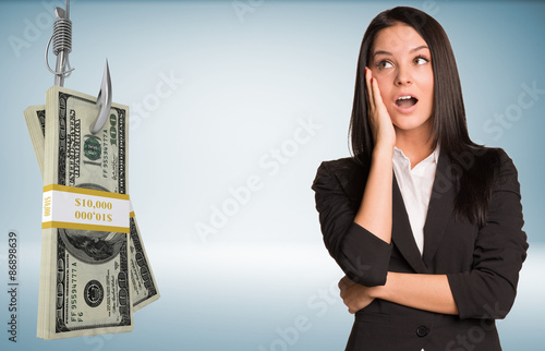 Businesslady in suprise