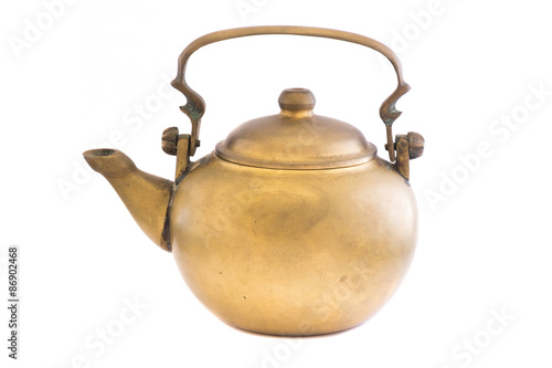 Pot on white background