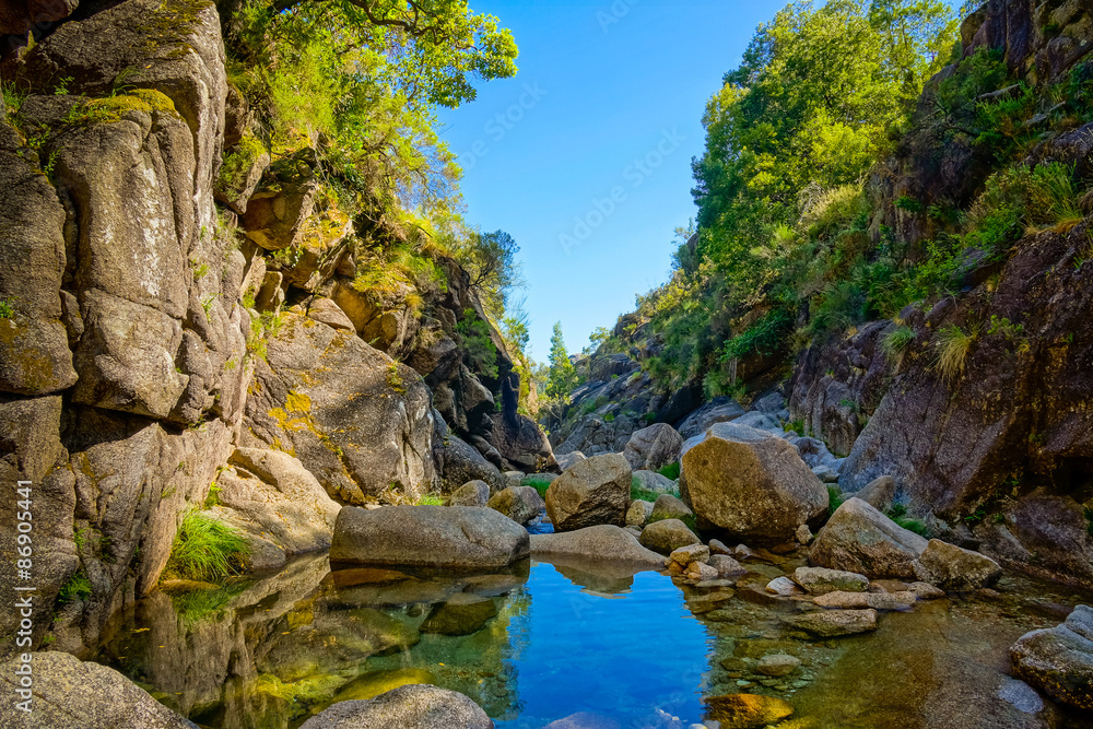 Mountain creek in Geres, Portugal