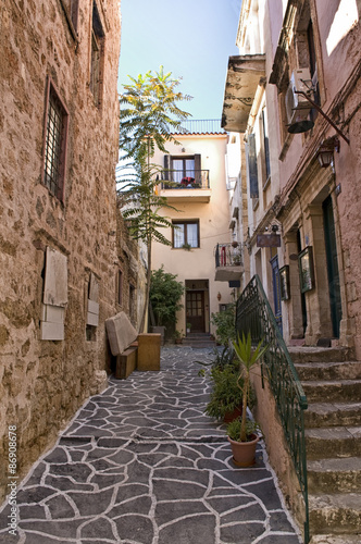 Narrow Lane in Chania  Crete