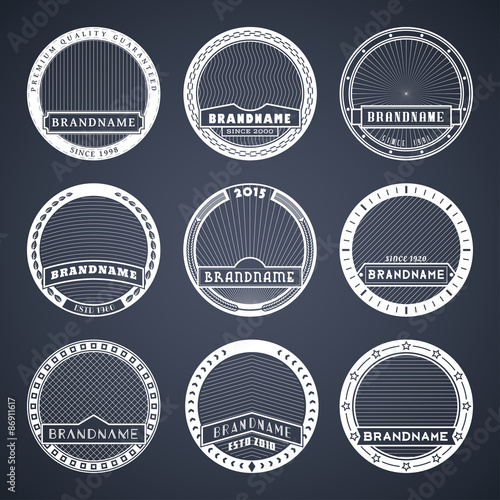 Label templates white