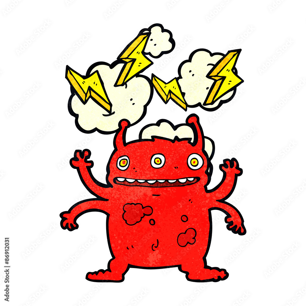 Obraz premium cartoon space alien