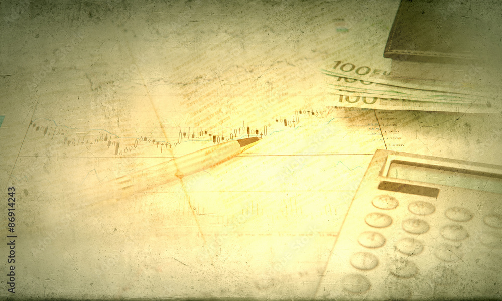 Obraz premium Vintage business background