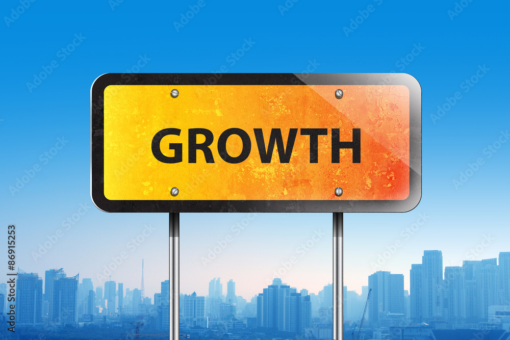 growth on traffic sign