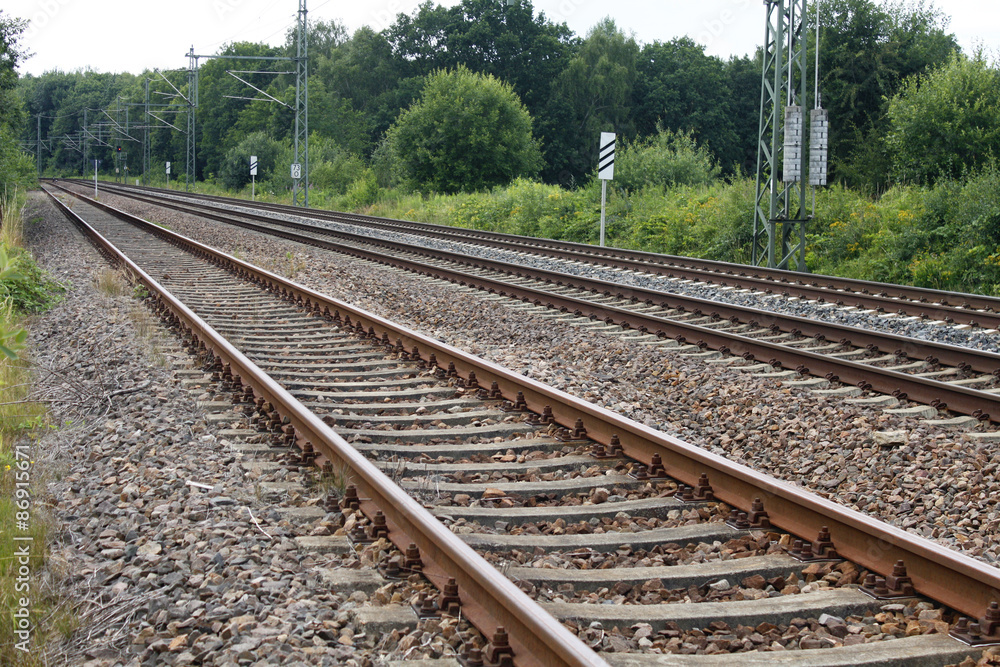 rail railroad gleis schiene