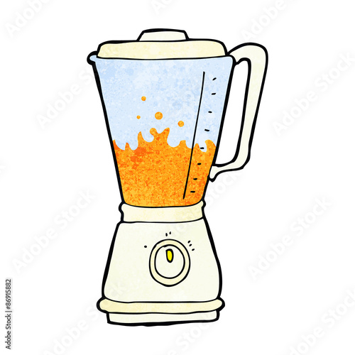 cartoon juice blender