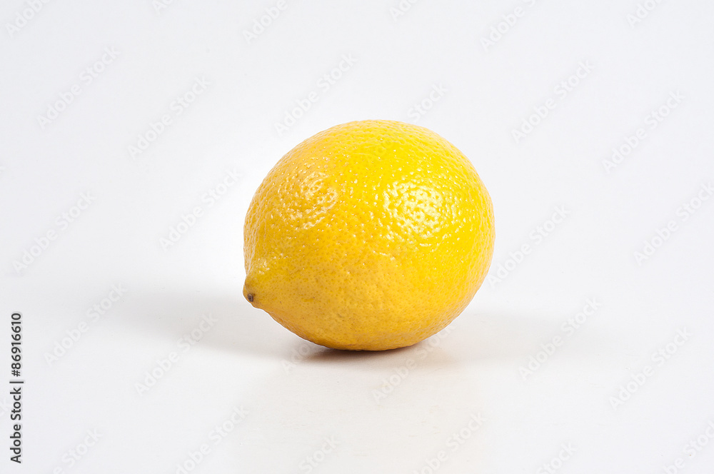 yellow lemon on white background yellow lemon on white background