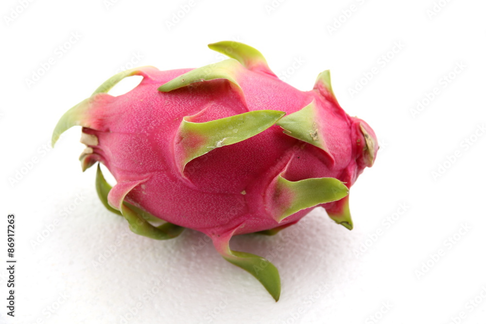 Dragon fruit on a white background. Dragon fruit on a white background.