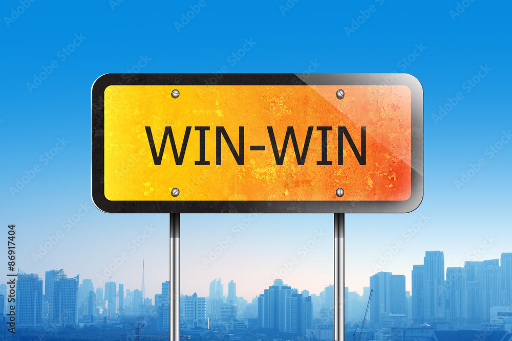 win-win traffic sign