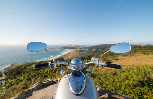 View from a motorbike