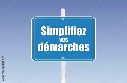panneau simplifiez vos démarches 12072015