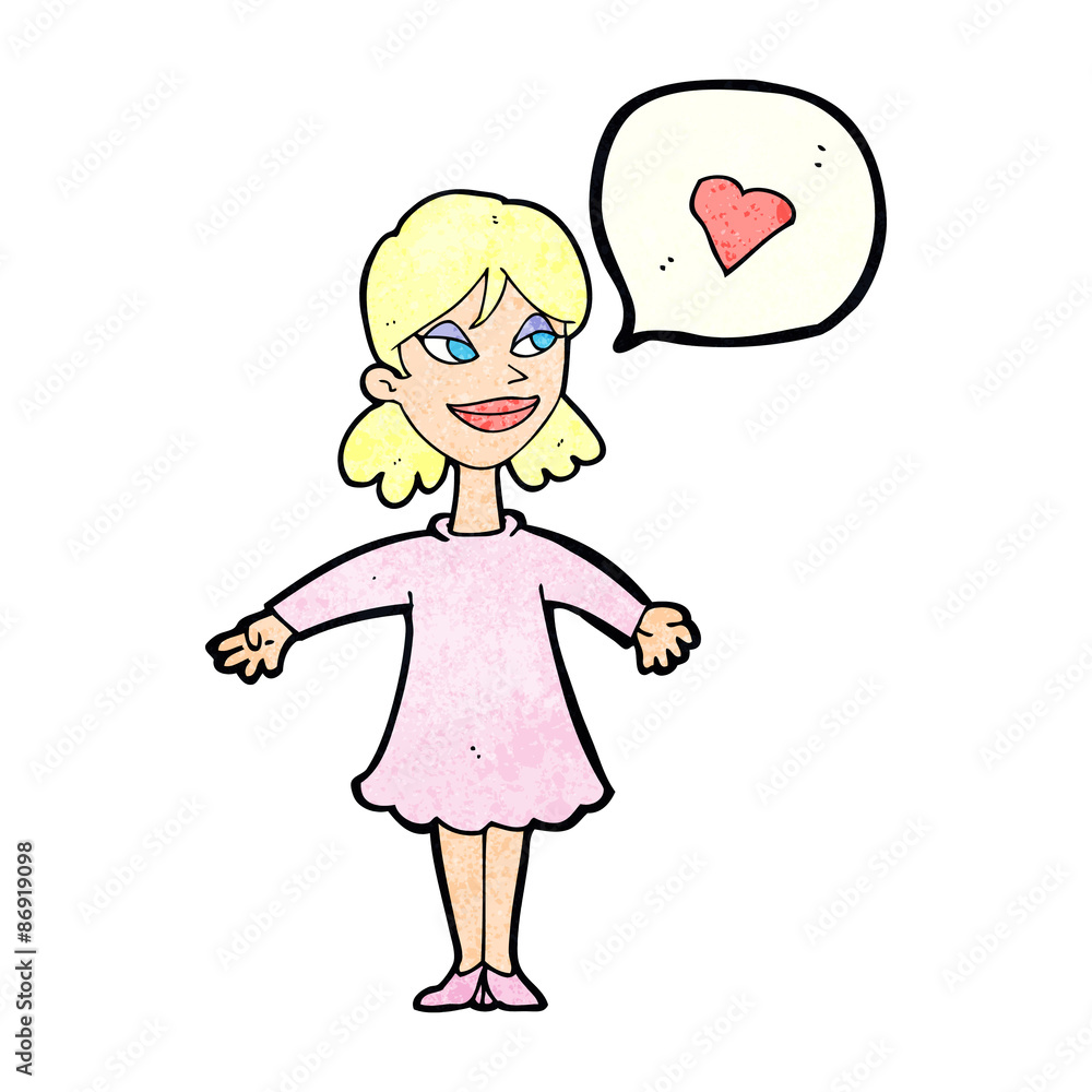 cartoon woman in love cartoon woman in love