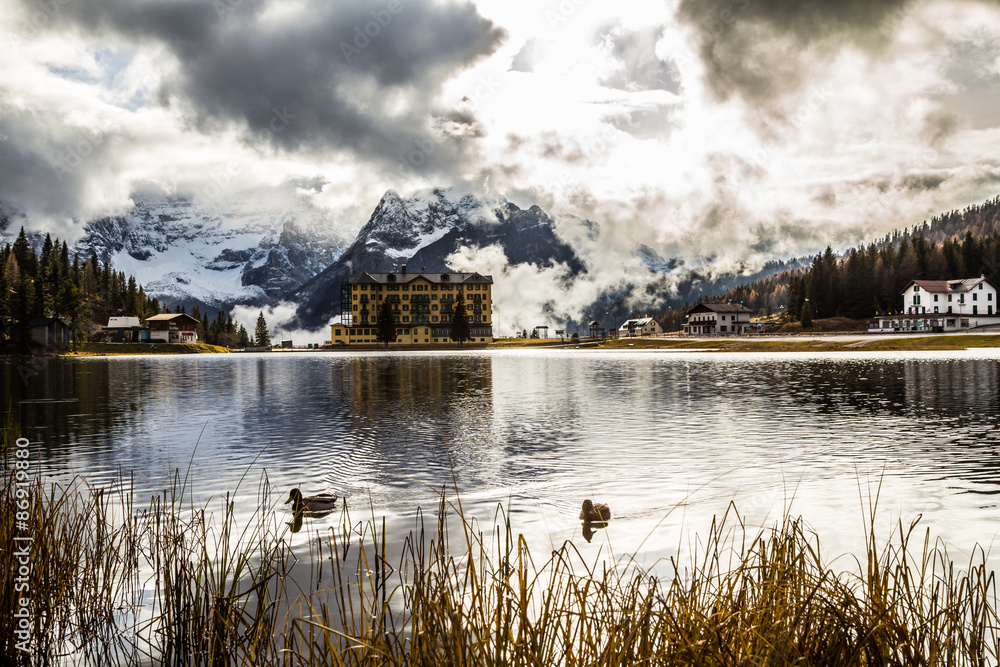 Fototapeta premium Misurina lake in the dolomiti