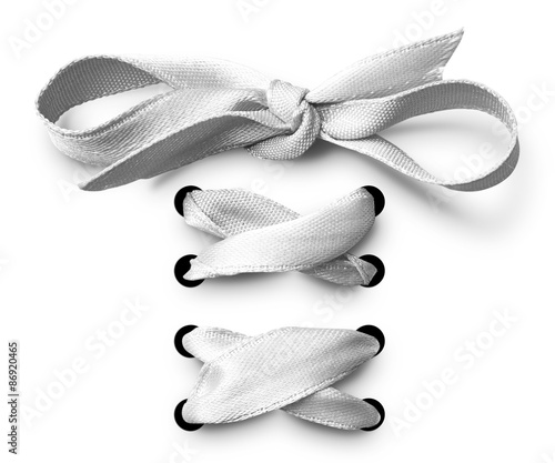 White Shoe lace ribbon
