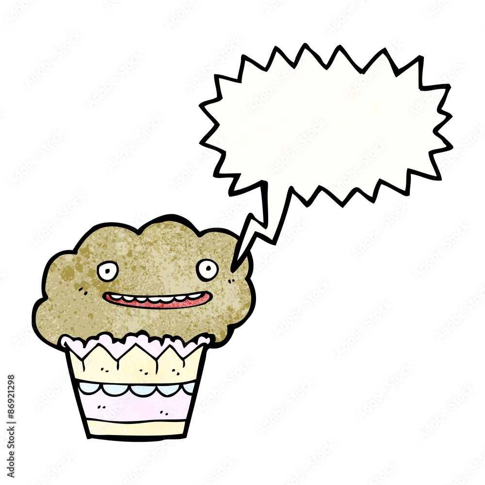 Obraz premium cartoon muffin