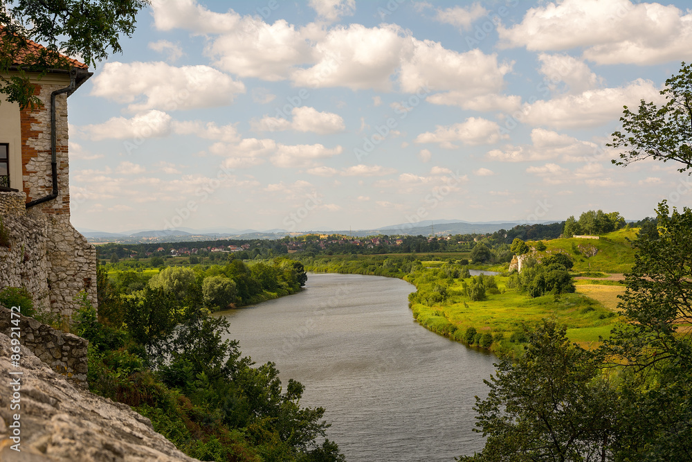 Vistula River in Tyniec (Poland)