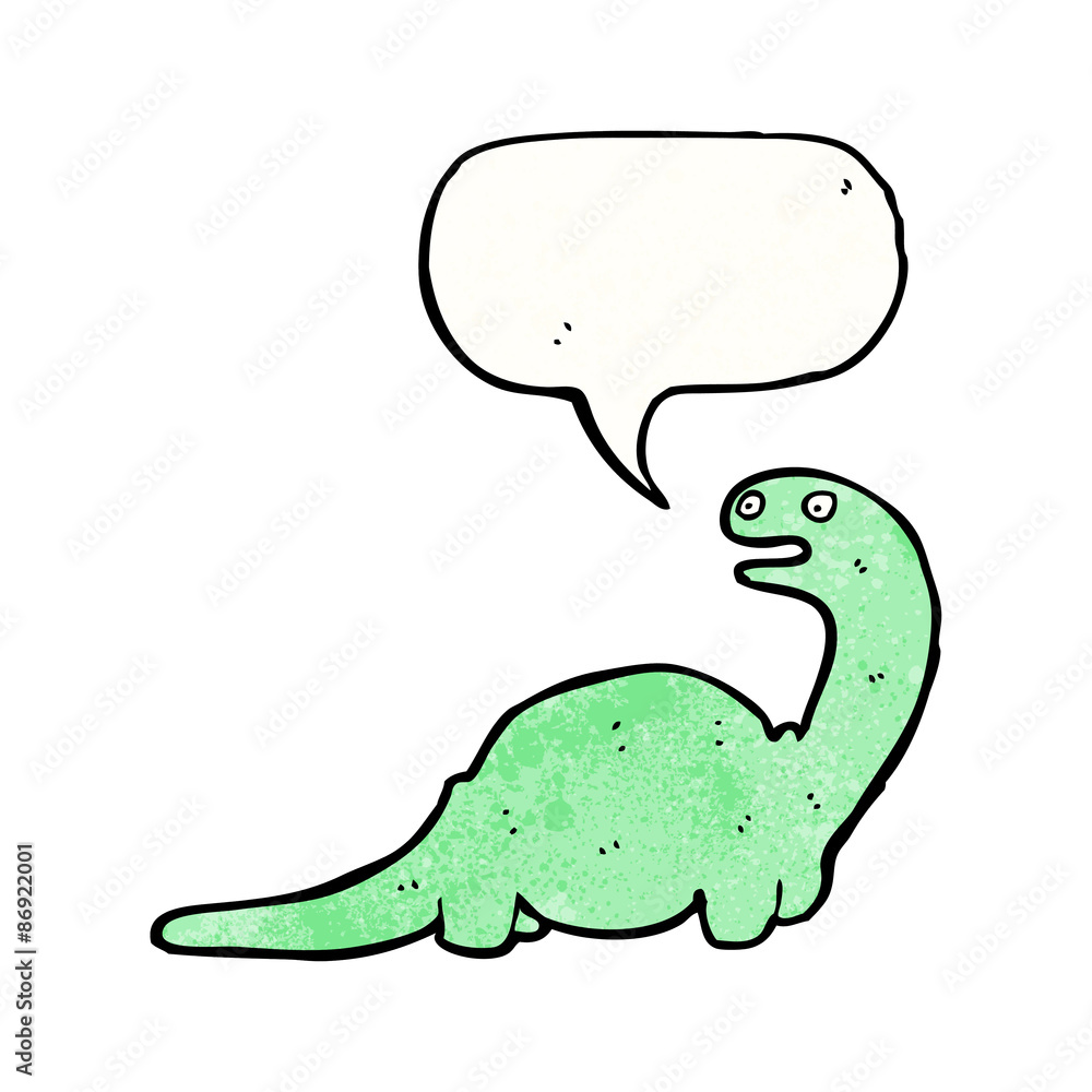 Obraz premium cartoon friendly dinosaur