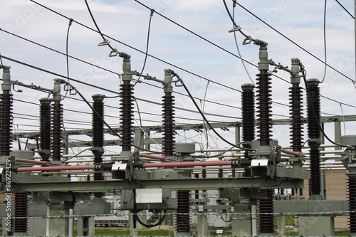 high voltage transformer station energy