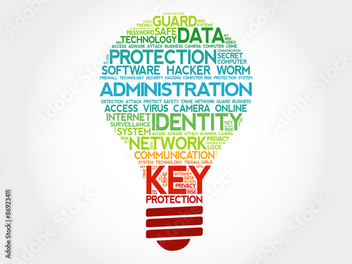 ADMINISTRATION bulb word cloud, business concept