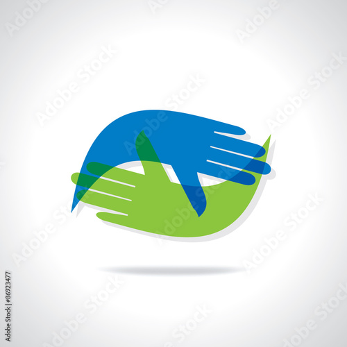 creative hand concept vector illustration 