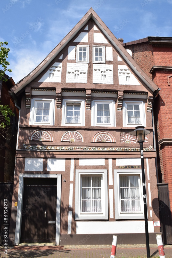 Fototapeta premium Fachwerkbau der Weserrenaissance