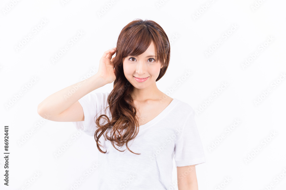笑顔の素敵な若い日本人女性 笑顔の素敵な若い日本人女性