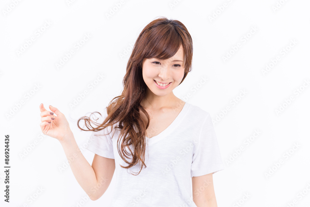笑顔の素敵な若い日本人女性 笑顔の素敵な若い日本人女性