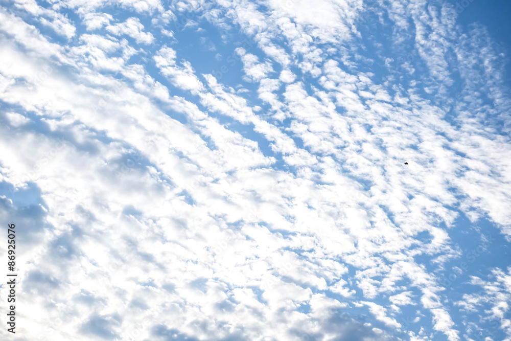 blue sky and clouds