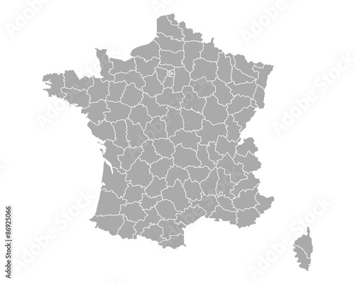 Karte von Frankreich