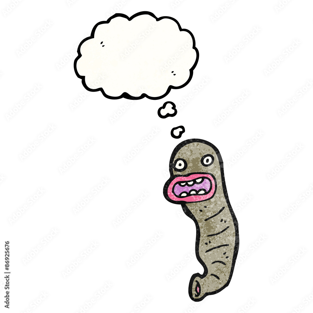 gross leech cartoon