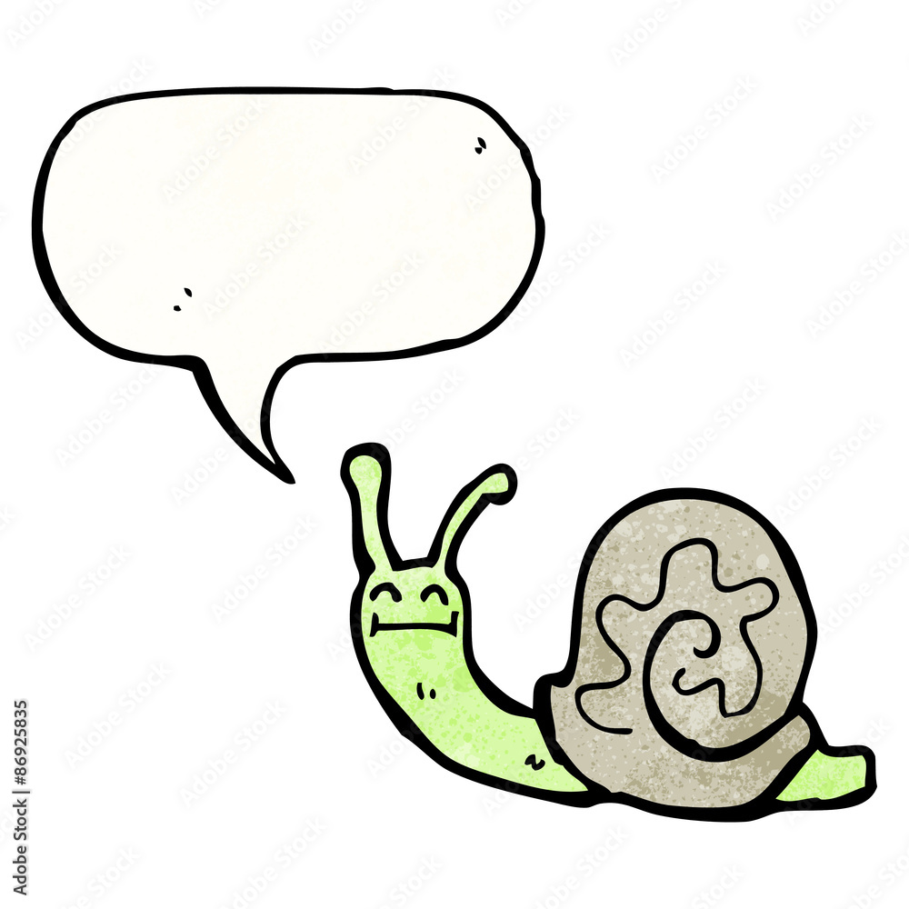 Naklejka premium cartoon snail